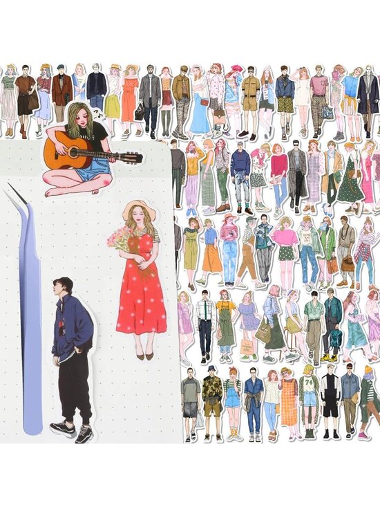 Other - New 150Pcs People Stickers for Journaling, Scrapbooking Kit for Crafting